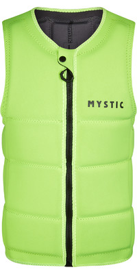 2023 Mystic Mens Brand Front Zip Wake Impact Vest 200183 - Flash Yellow