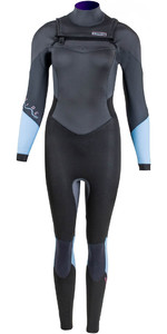 2023 Prolimit Womens Fire 4/3mm Free Zip Wetsuit 25070 - Black / Ash / Ice Blue