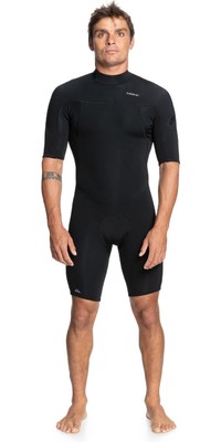 2022 Quiksilver Mens Everyday Sessions 2mm GBS Back Zip Shorty Wetsuit EQYW503027 - Black
