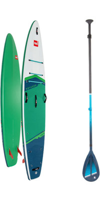 2024 Red Paddle Co 13'2'' Voyager Plus MSL Stand Up Paddle Board & Hybrid Tough Paddle 001-001-002-0065 - Green