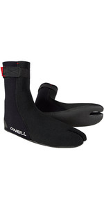 2023 O'Neill Heat Ninja 3mm Split Toe Boots Black 4786