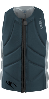 2024 O'Neill Mens Slasher Comp B Impact Vest 4917BEU - Cadet Blue / Cool Grey