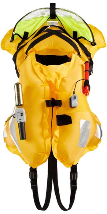 2020 Crewsaver Ergofit 190N Offshore Auto Harness Light Hood Lifejacket 9125-BKAP | Wetsuit Outlet