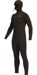 2023 Billabong Mens Absolute 5/4mm Hooded Chest Zip Wetsuit Z45M19 - Black Hash