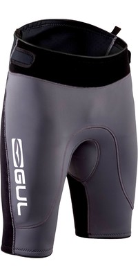 2023 GUL Mens Code Zero 3mm Neoprene Shorts CZ8305-B9 - Black / Grey