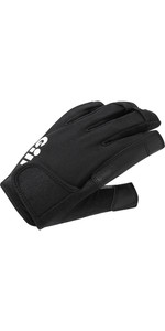 2021 Gill Championship Short Finger Sailing Gloves - Black