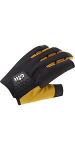 2022 Gill Mens Pro Long Finger Sailing Gloves 7453 - Black