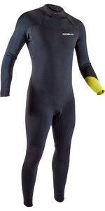 2021 Gul Mens Response Fx 3/2mm Back Zip Wetsuit RE1263-B9 - Black / Lime