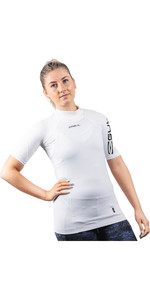 2023 Gul Womens Recore Short Sleeve UV Rashguard Rg0330 -B9 White