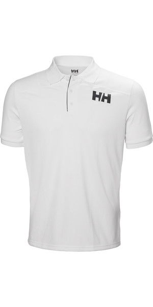 2019 Helly Hansen Mens Lifa Active Light Short Sleeve Polo White 49322