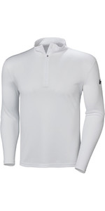 2023 Helly Hansen Mens HH Tech 1/2 Zip Long Sleeve Midlayer Top 48365 - White
