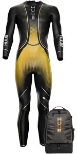 2021 Huub Mens Brownlee Agilis Triathlon Wetsuit + TT Bag FRE35G - Gold