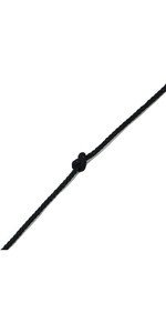 Kingfisher 8 Plait Standard Polyester General Purpose Dinghy Rope Black STX2 - Price per metre