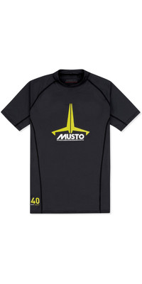 2021 Musto Junior Insignia UV Fast Dry SS T-Shirt Black SKTS011