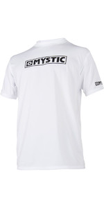 2021 Mystic Star Short Sleeve Loosefit Quick Dry Rash Vest White 180107