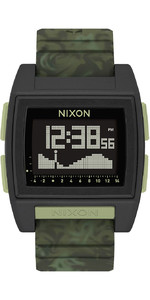 2021 Nixon Base Tide Pro Surf Watch 1695-00 - Green Camo