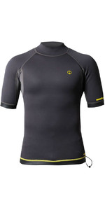 2022 Nookie 1mm Short Sleeve TI Neoprene Vest NE12 - Grey / Yellow