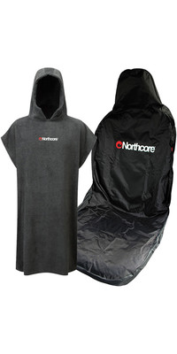 2023 Northcore Waterproof Car Seat Cover & Beach Basha Poncho Bundle Offer - Grey
