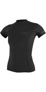 2023 O'Neill Womens Thermo-X Short Sleeve Top BLACK 5008