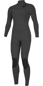 2022 O'Neill Womens Ninja 3/2mm Chest Zip Wetsuit 5472 - Black