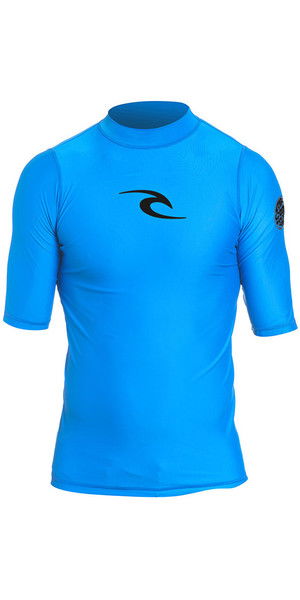 2018 Rip Curl Toddler Boys Corpo S / S UV Tee Rash Vest Blue WLY5DO