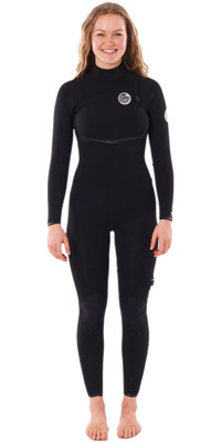 2023 Rip Curl Womens E-Bomb 5/3mm Zip Free Wetsuit WSMYJG - Black