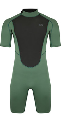 2023 Typhoon Mens Storm3 3/2mm Shorty Wetsuit 250796 - Black Green