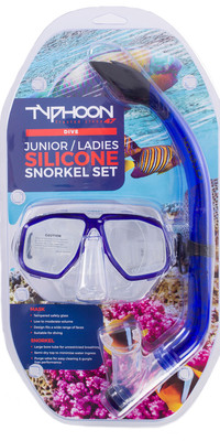 2022 Typhoon Pro Junior / Ladies Snorkelling Set Blue 320287