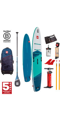 2024 Red Paddle Co 12'0'' Voyager MSL Stand Up Paddle Board, Bag, Pump & Prime Lightweight Paddle Package 001-001-002-0063 - Blu