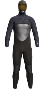 2022 Xcel Mens Drylock 5/4mm Hooded Chest Zip Wetsuit XW21MC54DH20 - Black