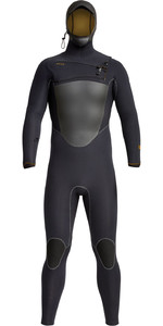 2021 Xcel Mens Drylock X 5/4mm Hooded Chest Zip Wetsuit XW21MC54HPNO - Black