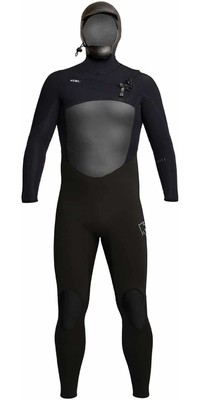 2023 Xcel Mens Infiniti X2 6/5mm Hooded Chest Zip Wetsuit MQ65ZH202 - Black