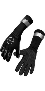 2021 Zone3 2mm Neoprene Swim Gloves NA18UNSG1 - Black / Reflective Silver