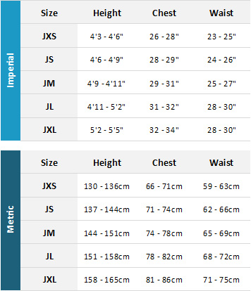 Mystic Junior Wetsuits 19 0 Size Chart