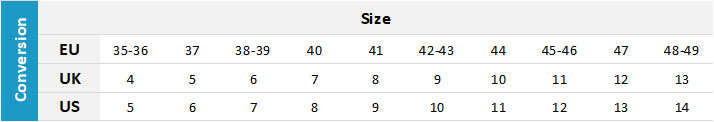 Neil Pryde Adult Footwear 19 0 Size Chart