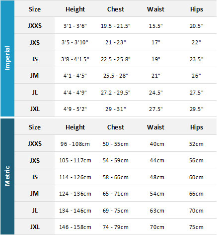 Saltskin Junior Wetsuits 19 Mens Size Chart