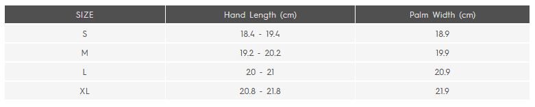 Quiksilver Mens Gloves 22 (image) 0 Size Chart